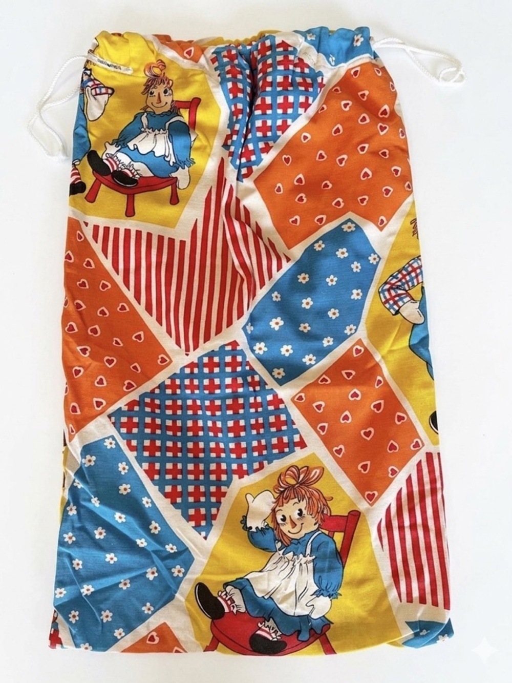 Vintage Raggedy Ann and Andy Laundry Bag
